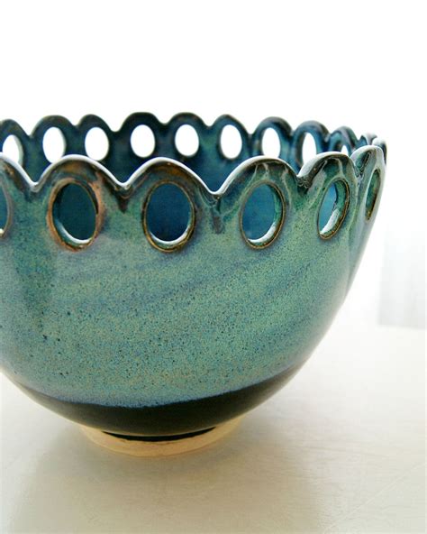 Ceramic Serving Bowl Pottery Stoneware Handmade Wheel Thrown Black