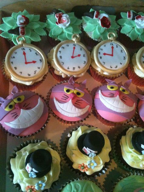 Mix butter sugar together, add eggs and turn seived flour into mix. IMG_2922 | Alice in wonderland cupcakes, Disney cupcakes, Character cupcakes