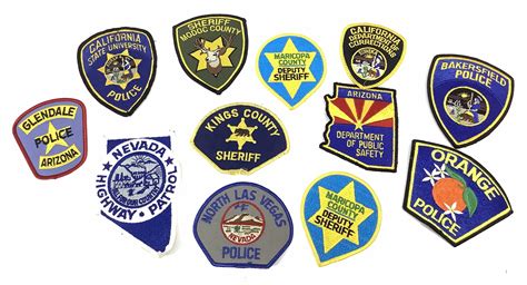 Lot 12 Vintage Law Enforcement Patches Police