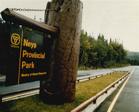 Then And Now Park Entrance Signs Ontario Parks