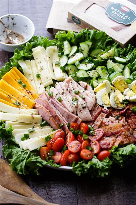 Chefs Salad Packed With Fresh Veggies Eggs Deli Meats And Cheese