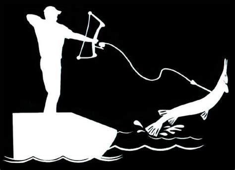 Download Bowman With Aligator Gar Window Decal - Bowfishing