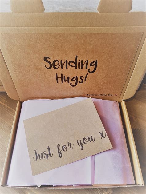 Hug In A Box T Lockdown Pamper Hamper Letterbox Thinking Of Etsy