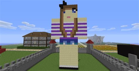 A Girl Statue Minecraft Project