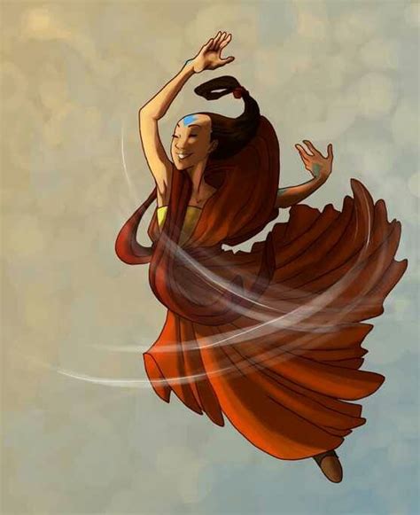 Avatar Yangchen Dancing In The Wind Avatar Aang Avatar The Last