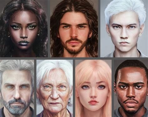 120 Realistic Avatars For Rpg Ethnic Gender And Age Diversity R