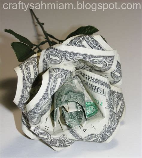 Dollar Bill Rose Tutorial Dollar Bill Origami Money Origami Money Rose