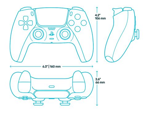 Playstation 5 Dualsense Controller Dimensions And Drawings