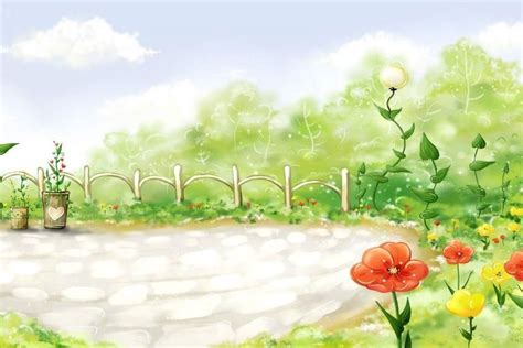 Flower Garden Background ·① Wallpapertag