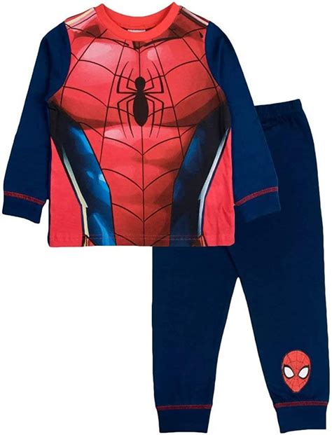 Boys Spiderman Pyjamas Marvel 2 3 4 5 6 7 8 Years Uk Fashion