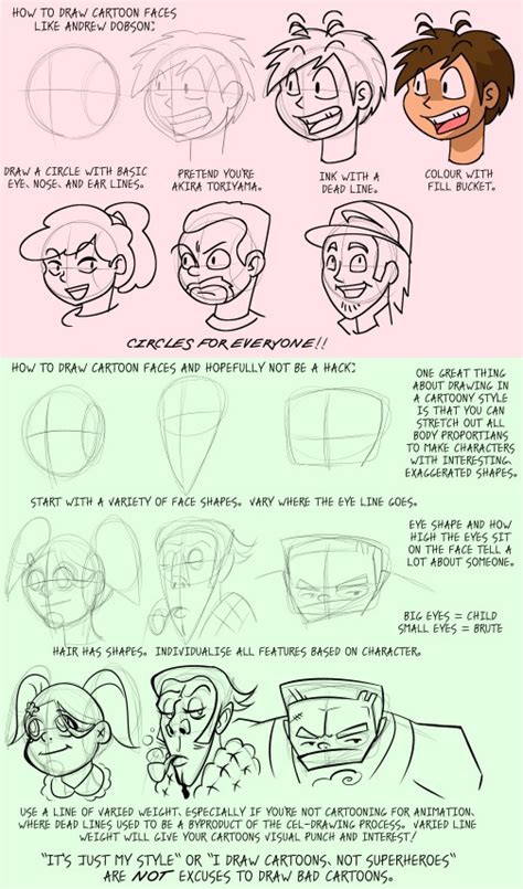 Cartoon Face Tutorial By Funnydank On Deviantart