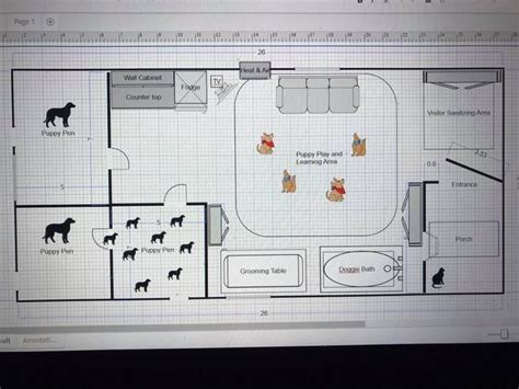 12 X 26 Dog House Kennel With 12 Enclosed Porch Floor Plan For El