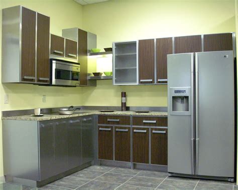Metal Kitchen Cabinets New Modern Stainless Steel Kitchen Cabinets