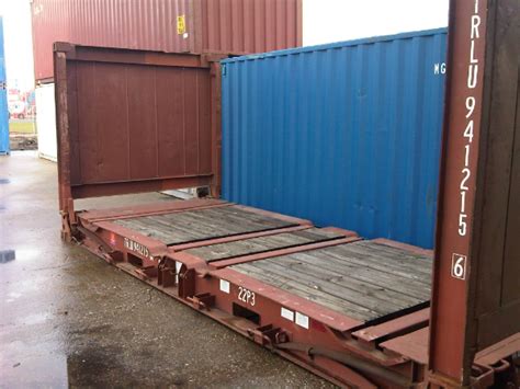 20ft Flatrack Collapsible Used Csc Qualified Containerboxes4sale
