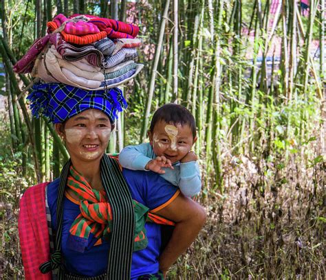 Smiling Burmese Mother With Her Laughing Baby Photograph By Ann Moore