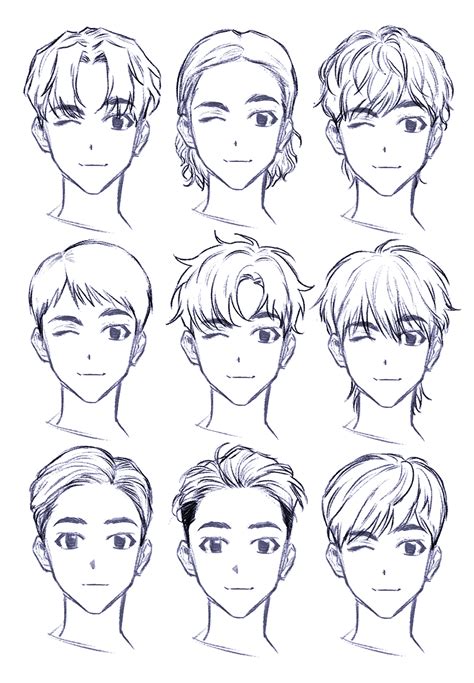 How To Draw Hair Boy Anime Anime Drawings Sketches Anime Drawings