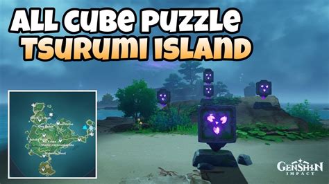 All Cube Puzzle Tsurumi Island Genshin Impact Youtube