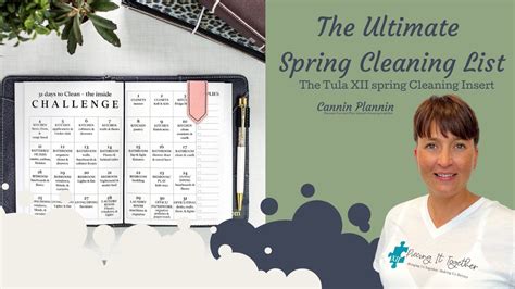 The Ultimate Spring Cleaning List Tula Xii Spring Cleaning Insert