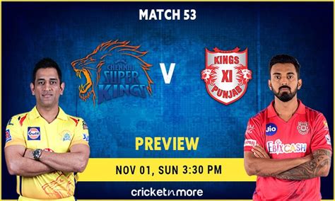 Bccl dhoni's team will be playing today's match to retain their second spot in. IPL 2020: Chennai Super Kings VS Kings XI Punjab - Fantasy ...