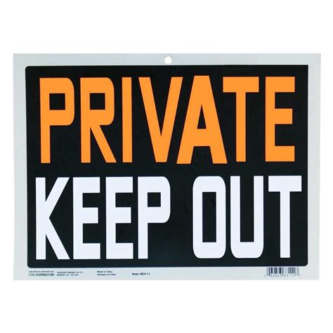 Sign Private Keep Out Business Safety Traffic Signs For Driveway Pvc