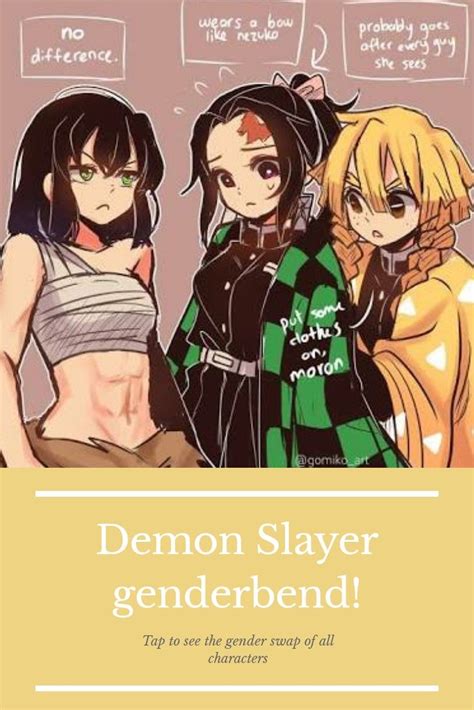 Demon Slayer Genderbend Gender Swap Of Demon Slayer Characters Genderbend Gender Bender