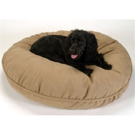 Snoozer Luxury Round Pillow Pet Bed Medium Saddle Pet