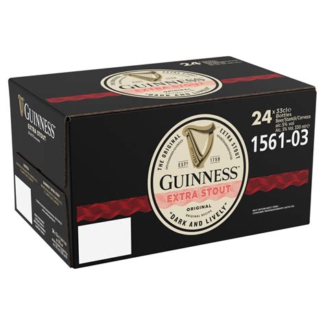 Guinness Original Extra Stout Beer 24 X 330ml Bottle Bb Foodservice
