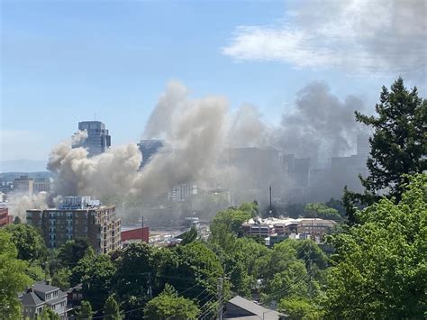 I 405 Through Portland Reopens After Fire Closure Some Exits Local