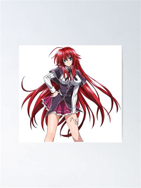 Gremory Rias High School Dxd Poster By Kawaiicrossing Redbubble