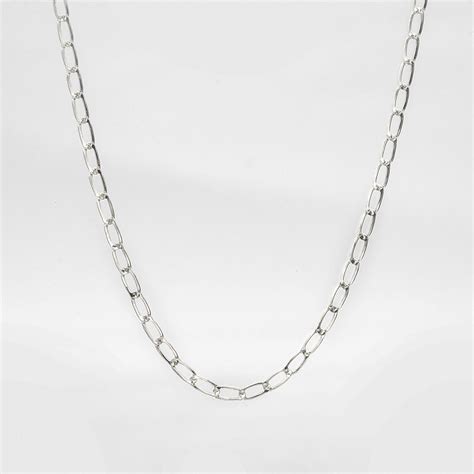 Chunky Silver Link Chain Necklace Sterling Silver