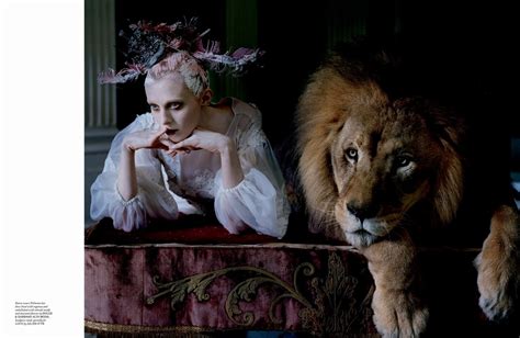 The Lion King Karen Elson Edie Campbell And Atlas The Lion By Tim