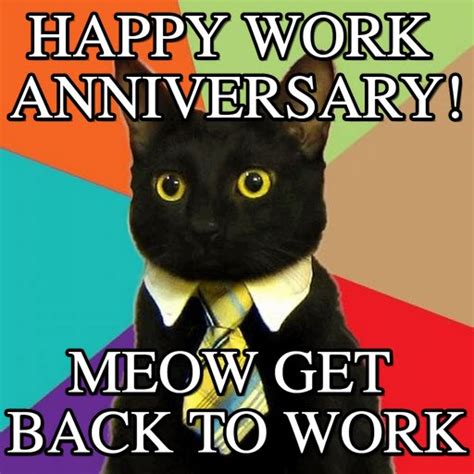 Work Anniversary Meme Happy Work Anniversary Meme Topsimagescom