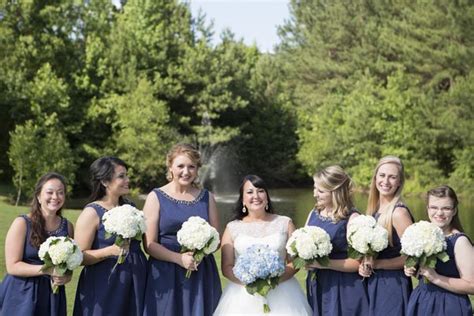 A Navy White And Gold Alabama Wedding Woman Getting Married