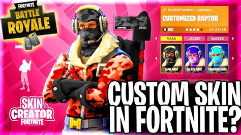 New Custom Skin Customization In Fortnite Battle Royale Youtube
