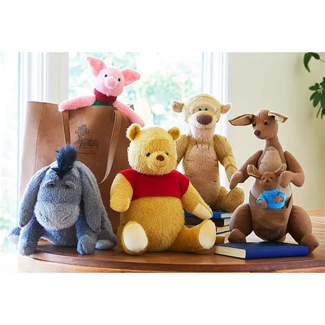 Disney Parks Store Winnie The Pooh Christopher Robin Movie Plush Set