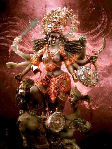 Durga Invincible Divine Mother Of Protection Kali Goddess Durga Goddess Indian Gods
