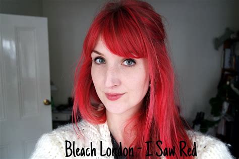 Dark brown, black, or dark blonde can be lightened to add the dye. Bleach London I Saw Red Dye and Wash Out | Lauren Loves Blog