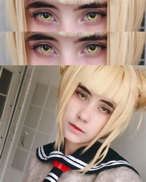 Toga Cosplay Colored Contacts Sweety Anime Yellow — Uniqso Colored