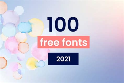 100 Free Fonts Collection 2021 Creatisimo