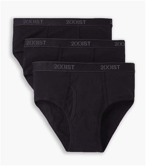 Essential Cotton Fly Front Brief 3 Pack Mens Briefs 2xist