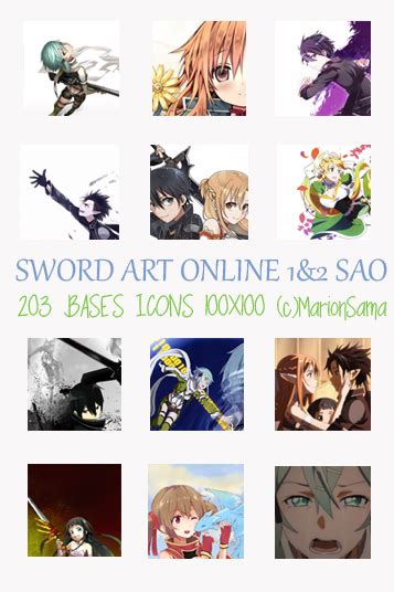 Bases Icons Sword Art Online Sao By Marionsama On Deviantart