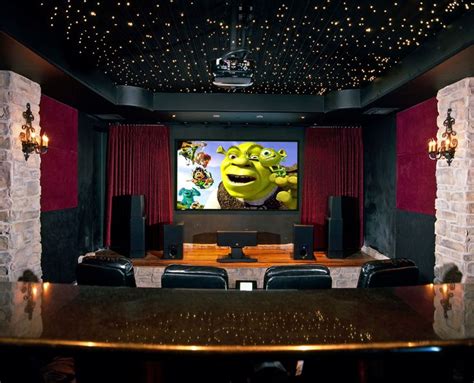 31 home theater ideas that will make you jealous. Decorating Beautiful Home Theater Room with Ceiling Design ...