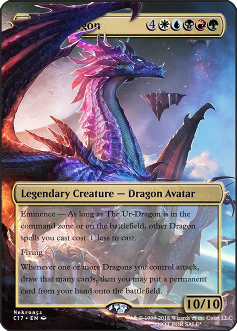 The Ur Dragon Mtg Altered Art Magic Cards Magic The Gathering Cards