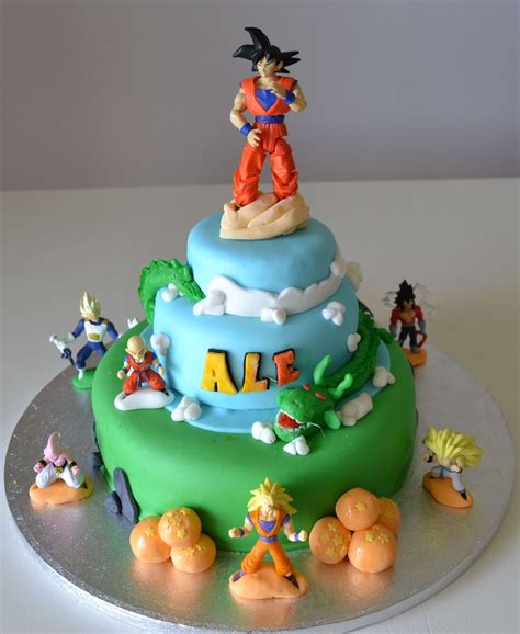Woodland creatures baby shower cake. Pin Delanas Cakes Dragon Ball Z Cake Cake on Pinterest | Anime cake, Dragonball z cake, Cake