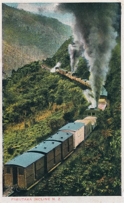 Steam Train Traversing The Famous Rimutaka Incline On The Wairarapa