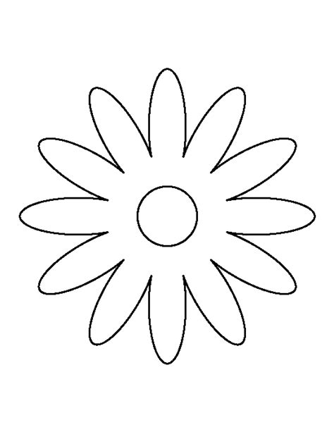 8 Best Images Of Printable Daisy Stencil Template Daisy Flower