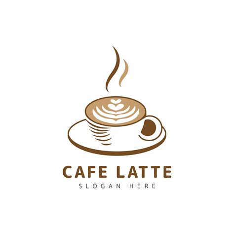 Premium Vector Coffee Latte Art Logo Icon Vector Design