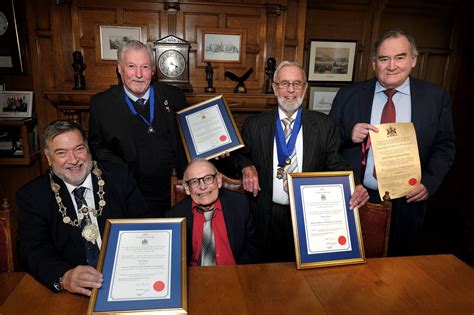 former scarborough councillors celebrate honorary alderman status