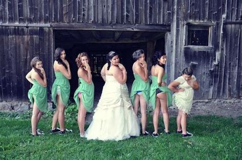 Brides And Bridesmaid Showing Their Asses After Weddings Is The New