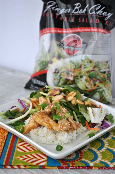 Healthy Slow Cooker Teriyaki Chicken With Ginger Bok Choy Salad The